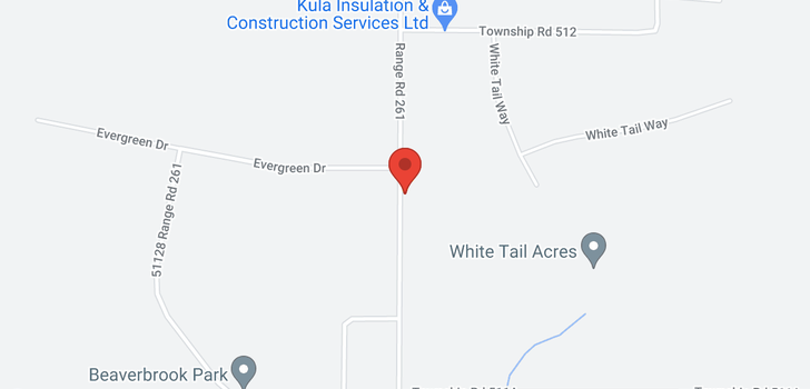 map of 4 51128 Rge Rd 261